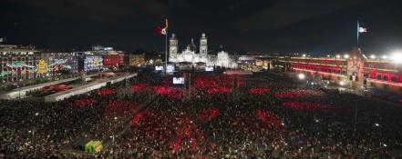 AMLO da su primer Grito de Independencia