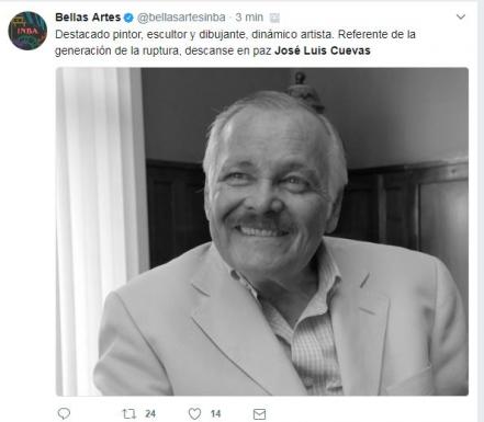 Fallece el pintor mexicano José Luis Cuevas