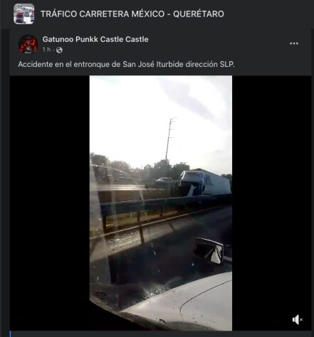 Maneja con precaución, hay tráfico denso en la carretera Querétaro-San Luis 