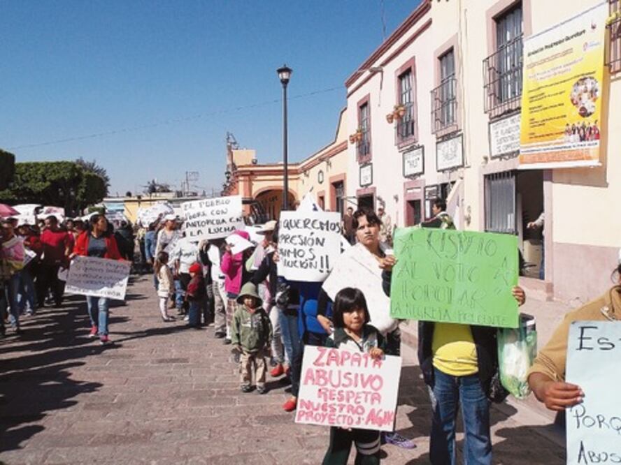 Protestan contra la elección de delegados