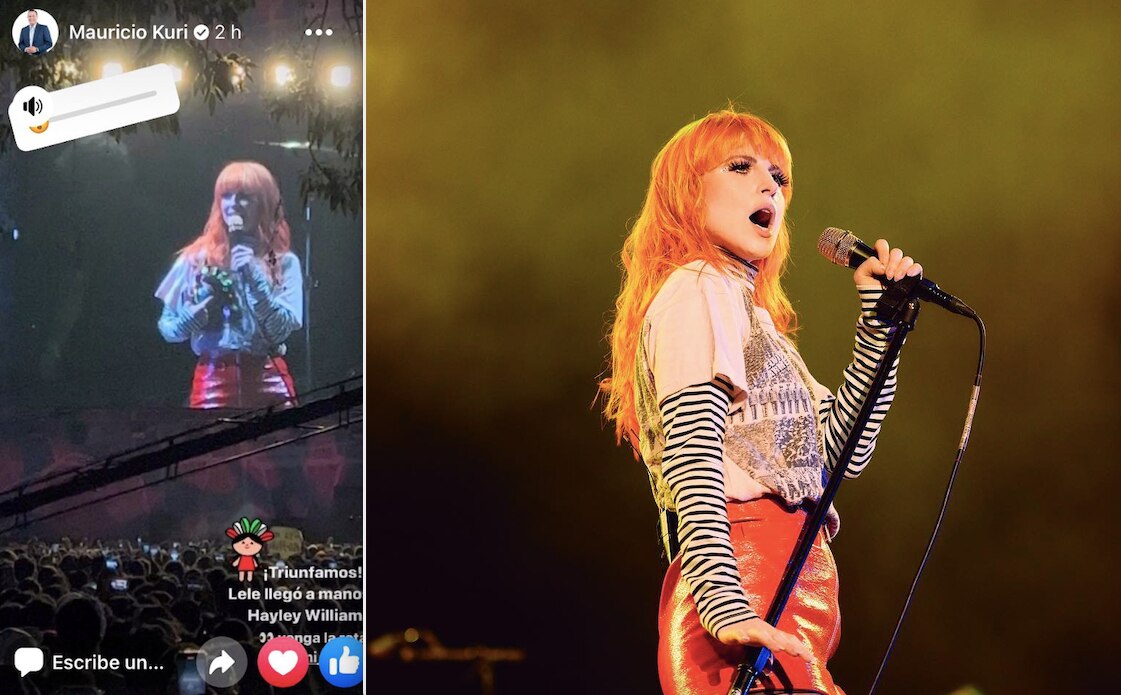 Foto: Facebook Paramore y Mauricio Kuri