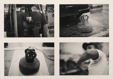 Entierran trozos de una campana muda