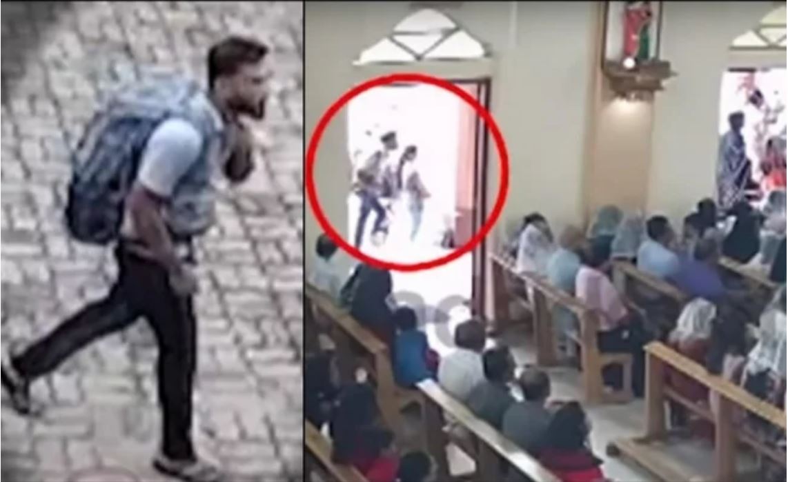 Captan llegada de presunto terrorista suicida a iglesia de Sri Lanka