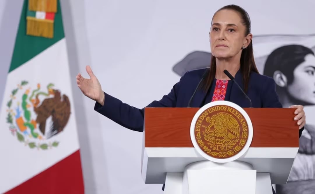 La presidenta Claudia Sheinbaum en la “Mañanera del Pueblo” de Palacio Nacional del 1 de junio de 2026. Foto: Fernanda Rojas/ EL UNIVERSAL