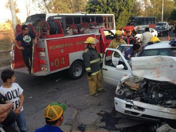 Choque deja dos lesionados