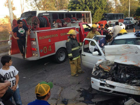 Choque deja dos lesionados