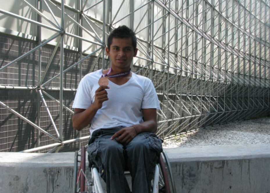 Bronce en Natación en el Nacional sobre silla de ruedas