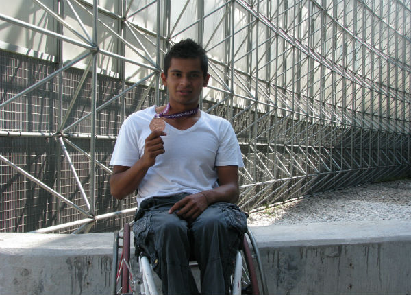 Bronce en Natación en el Nacional sobre silla de ruedas