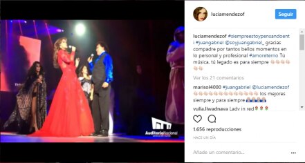 Lucía Méndez comparte su último beso con Juan Gabriel