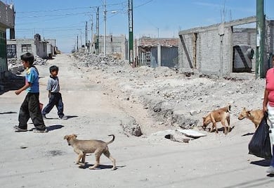 Obra pública en zonas marginadas de Querétaro