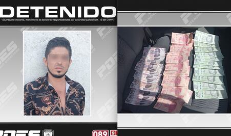 Lo agarran, en Querétaro, portando billetes falsos