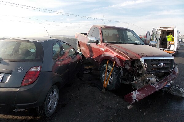 Fuertes choques en la libre a Celaya