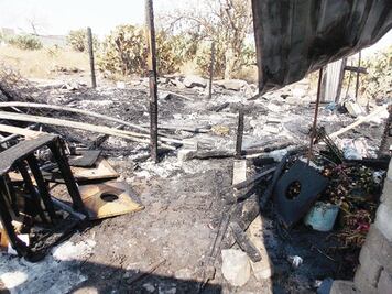 Se registra incendio  en Colinas Santa Cruz