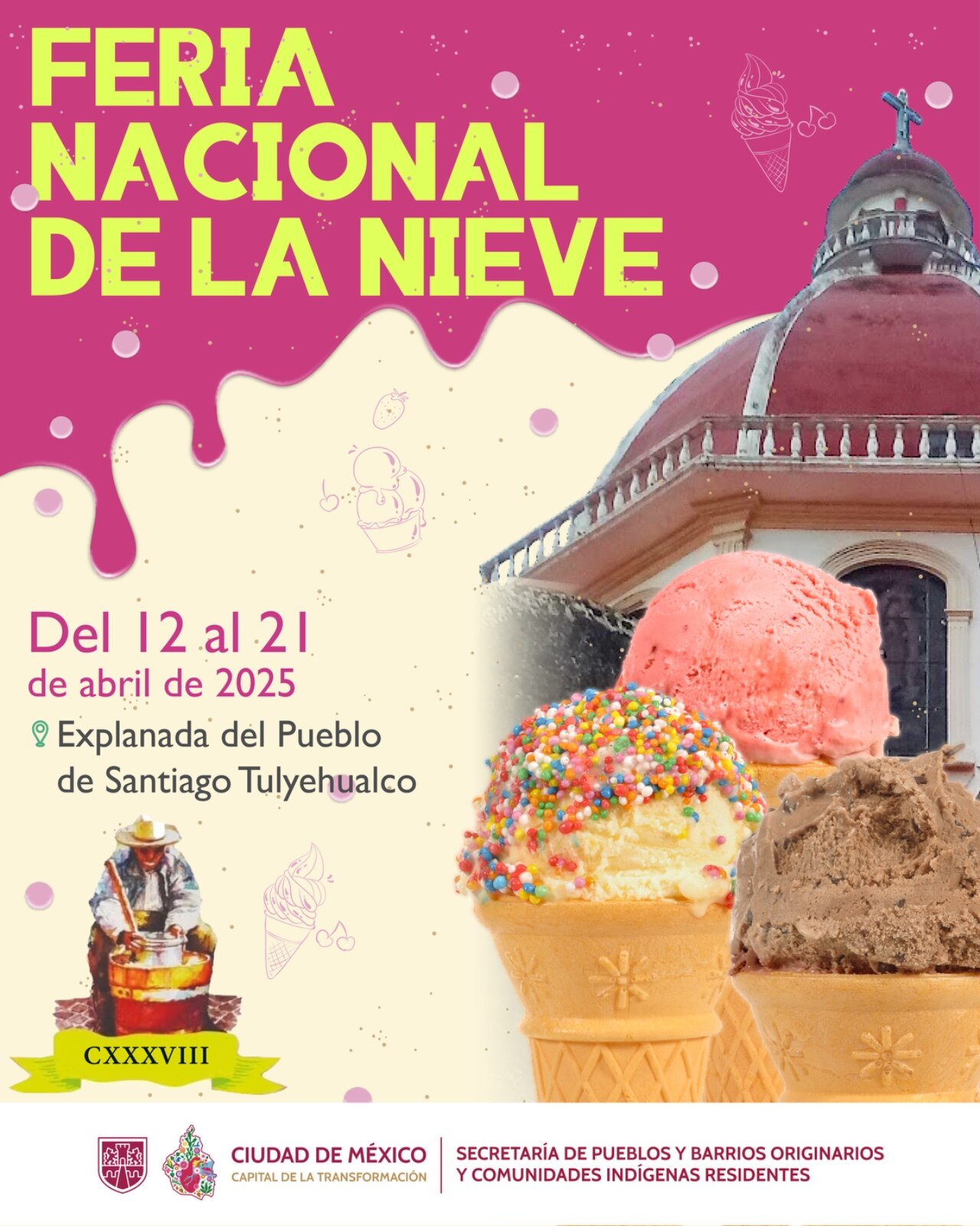 Feria de la Nieve. Foto: SEPI CDMX