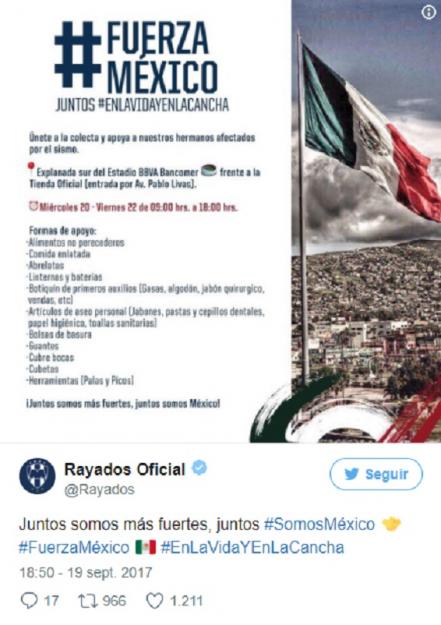 Equipos de Liga MX habilitan sus estadios como centros de acopio