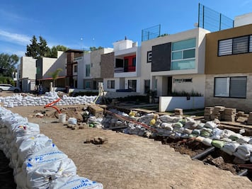 Video. Se abre socavón en San Juan del Río; hay viviendas en riesgo