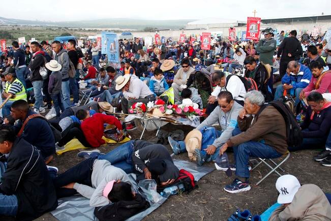 Tiran 536 kilos de comida en romería