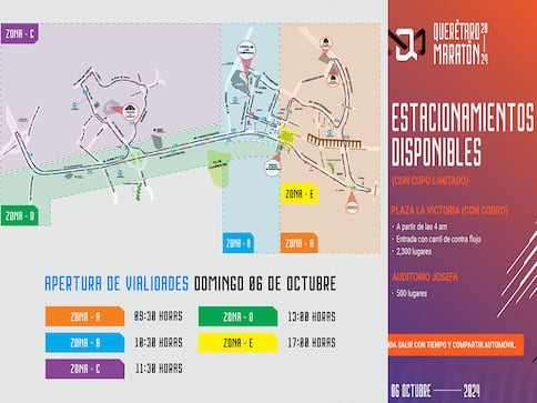 ¡Toma nota! Cerrarán estas vialidades desde el sábado por el Querétaro Maratón