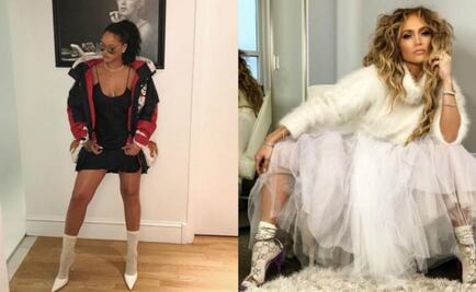 Jennifer Lopez le copia a Rihanna con calcetines de 25 mil pesos