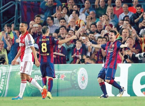 Barcelona despacha sin mayor problema al Ajax