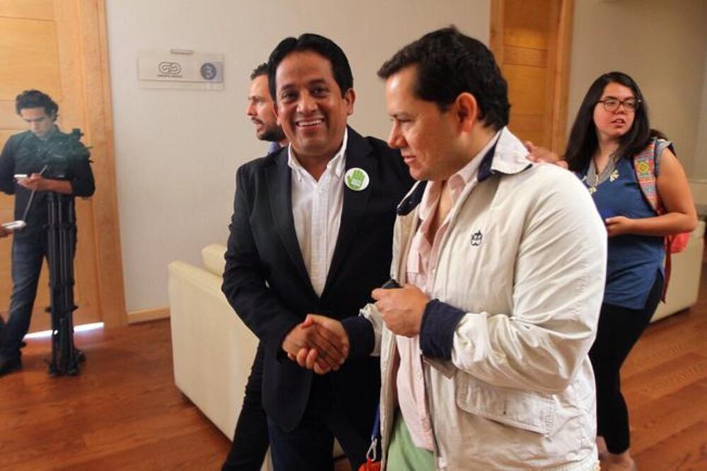 Eric Salas, presidente de la Mesa Directiva del Congreso local, señaló que acudirá a la marcha contra las bodas gay que se realizará a nivel nacional (CÉSAR GÓMEZ. EL UNIVERSAL)