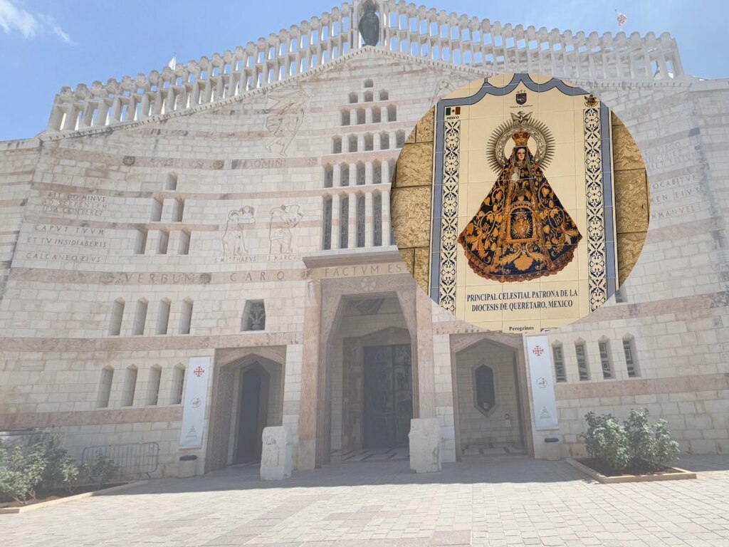 Colocan mosaico de la Virgen de los Dolores de Soriano en Nazaret