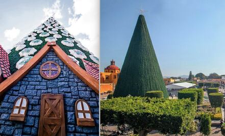 ¡Espectacular! Instalan arbolito de Navidad gigante en San Juan del Río