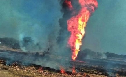 Explota ducto de Pemex por ordeña en Guanajuato