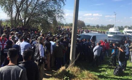 Familiares de víctimas impiden traslado de cuerpos en Tlahuelilpan