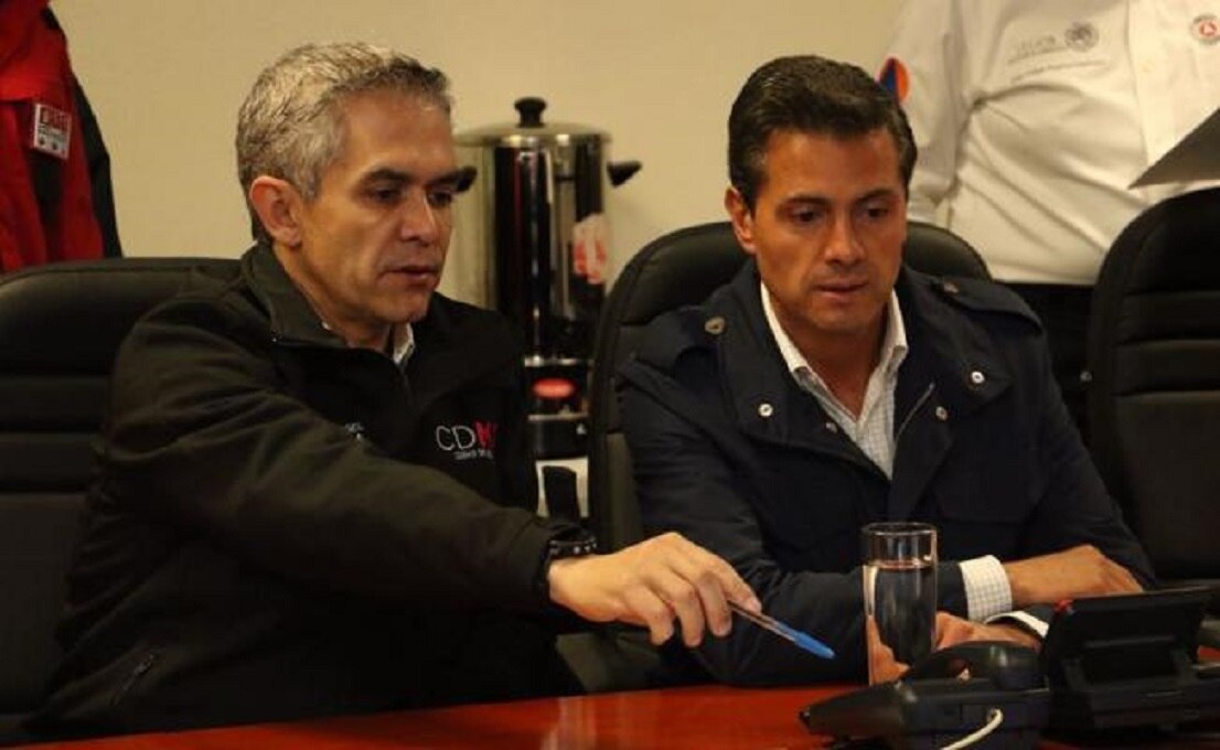 Peña Nieto y Mancera se reúnen en el C5