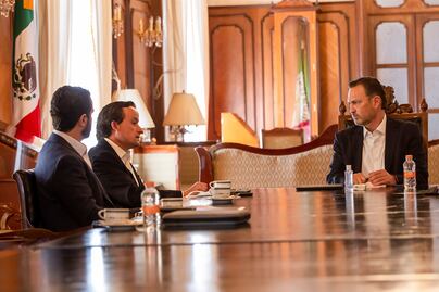 Gobernador de Querétaro se reúne con Mikel Arriola, presidente de la Liga BBVA MX