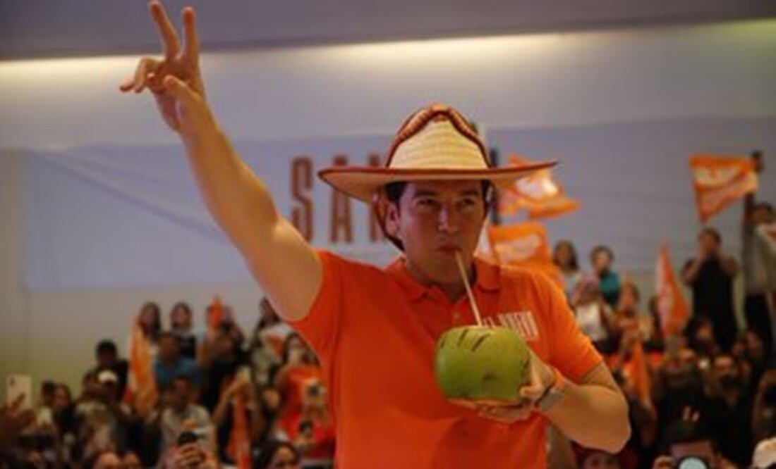 Samuel García, precandidato presidencial por Movimiento Ciudadano. Foto: X @samuel_garcias