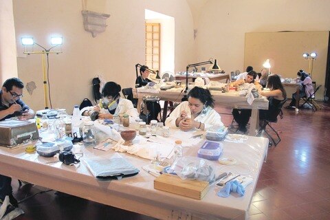 Intervienen cerámica prehispánica