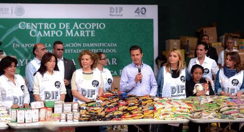 Garantiza Peña Nieto entrega directa de ayuda a damnificados