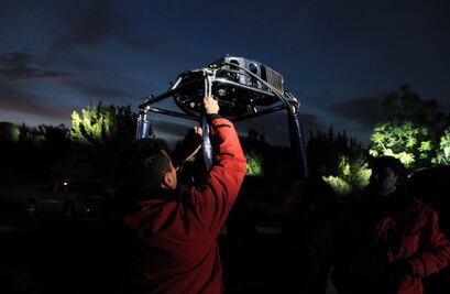 Globos aerostáticos vuelan por el cielo de Humilpan