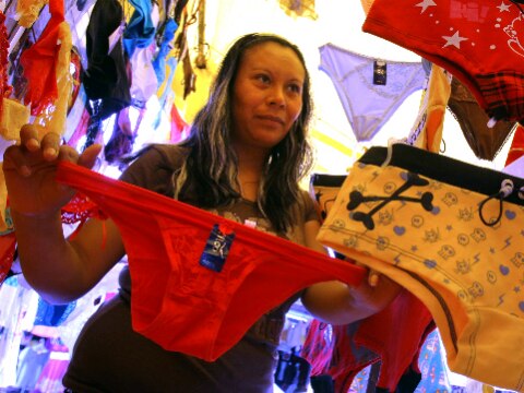 Al alza, venta de ropa interior en fin de año