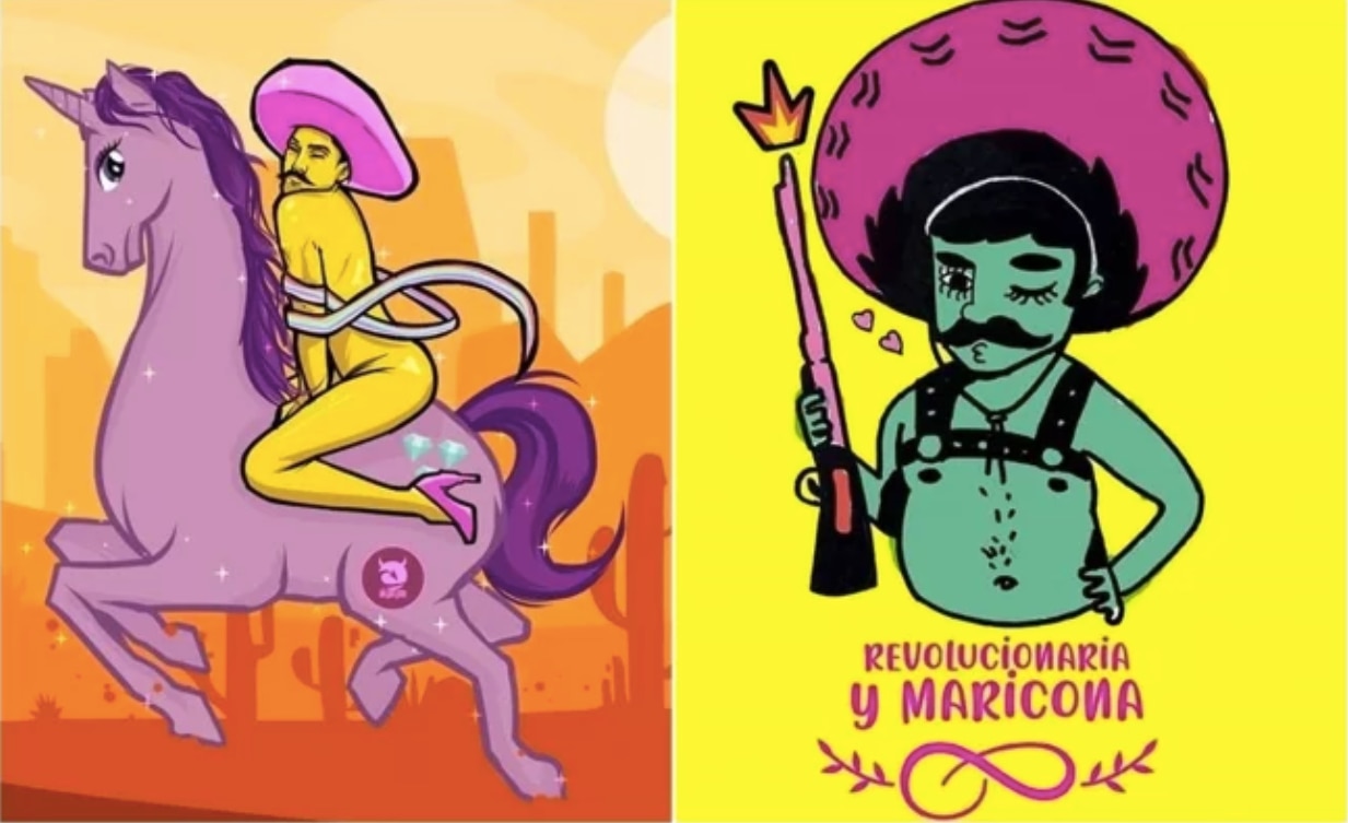 Ilustradores muestran apoyo a Fabián Cháirez con recreaciones de "La Revolución"