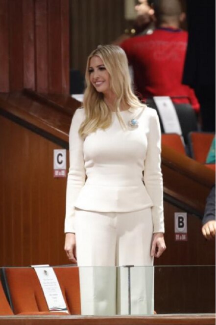Ivanka Trump, sonriente en la toma de posesión de AMLO