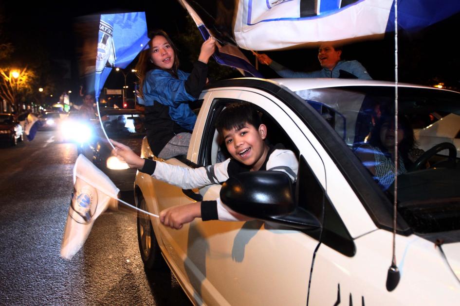 Aficionados celebran en el Centro Histórico