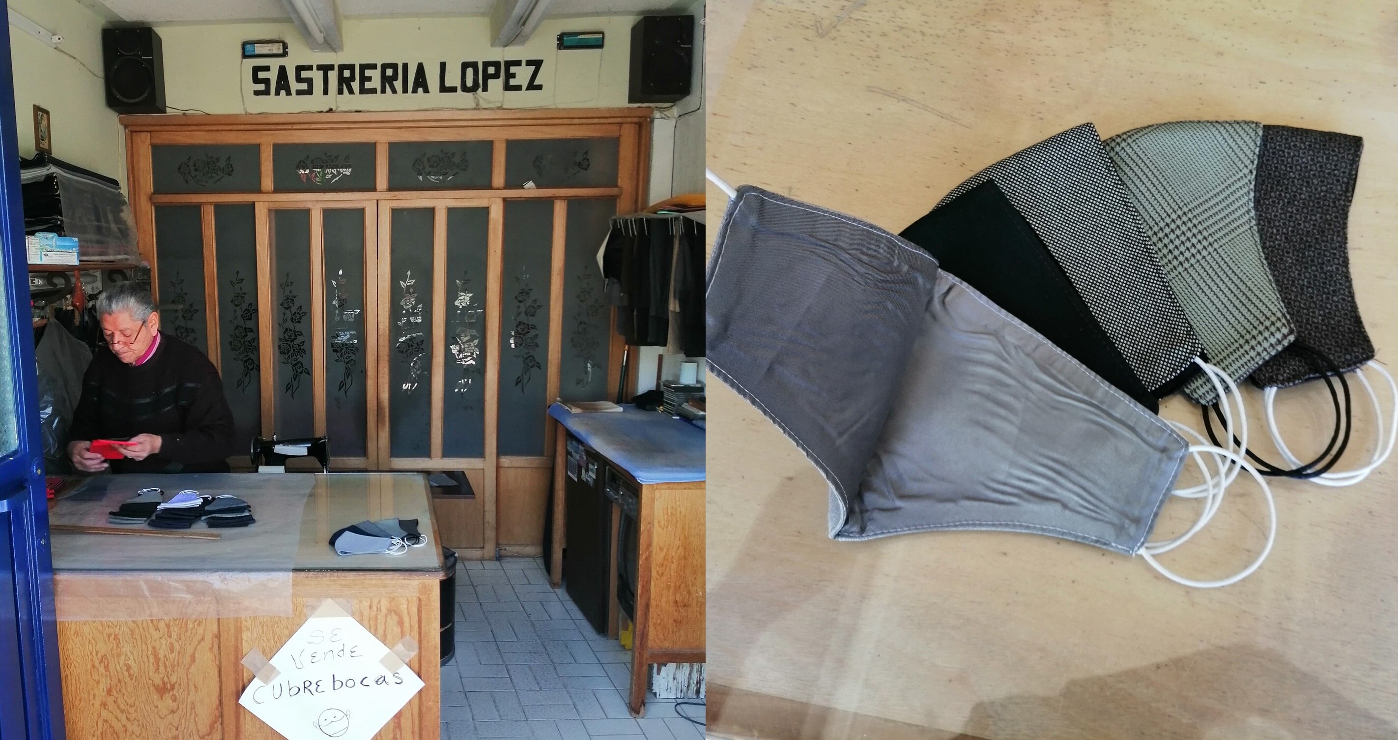 #Viral| Cubrebocas de lana y casimir para enfrentar la crisis del Covid