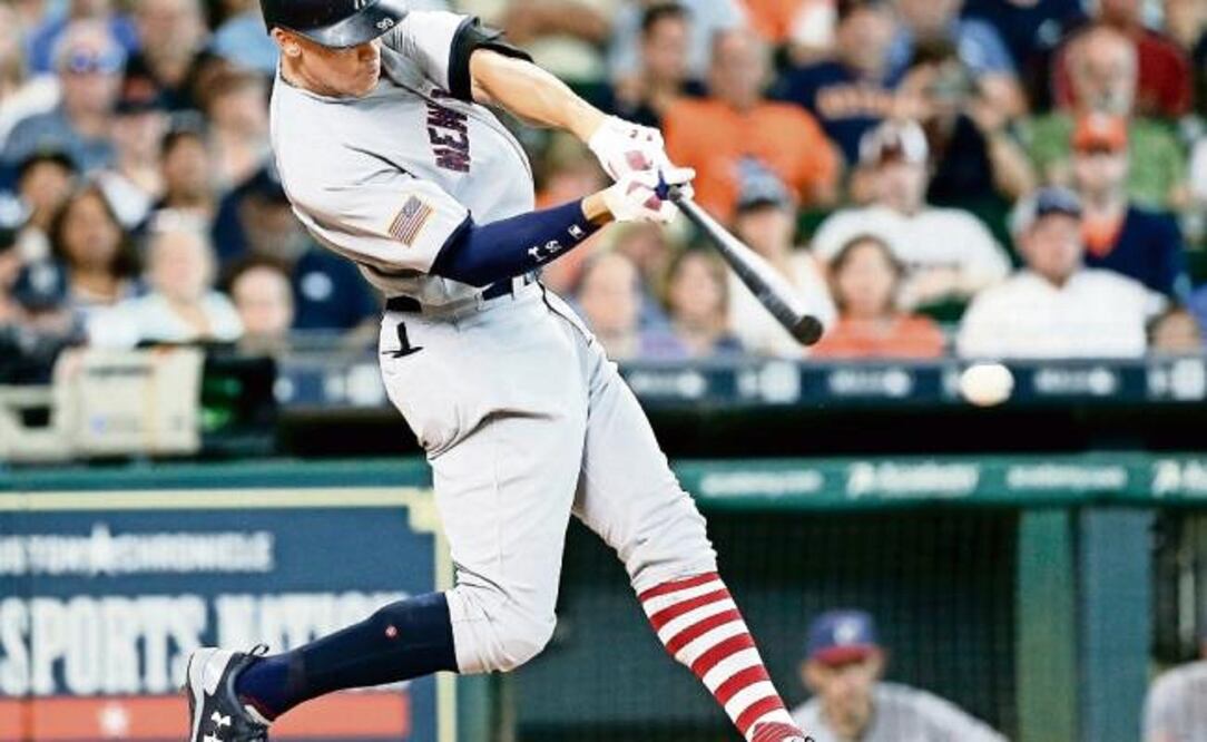 Aaron Judge, jardinero derecho de los Yankees, fue de los más votados. (BOB LEVEY. AFP)