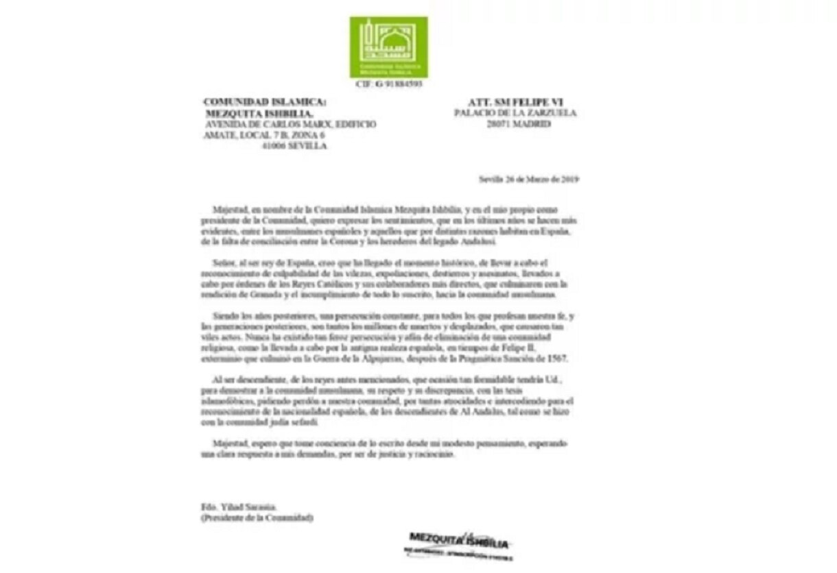 Comunidad islámica en Sevilla pide a rey de España “se disculpe” por reconquista de 1491