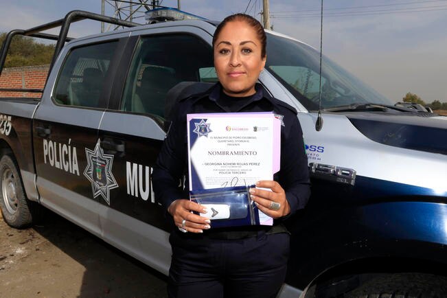 #NuestrasHistorias. “Me gustaría durar muchos años más como policía”: Georgina