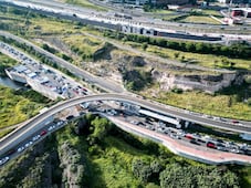 Reducen de 2 a 1 carriles por trabajos en la Carretera 57