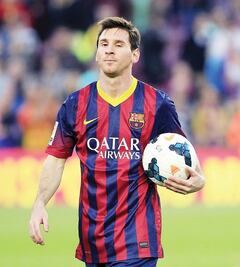 Messi festeja logro en Facebook