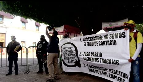 "No somos el foco de contagio"; protestan cantineros por medidas antiCovid