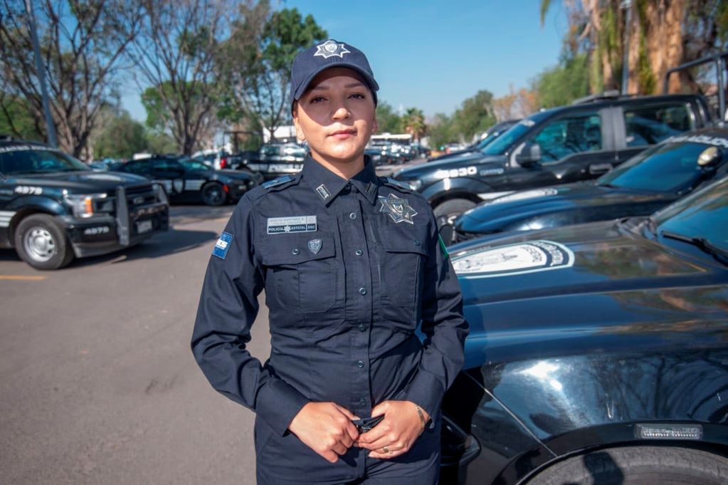 Ser policía, un sueño de la infancia de Mireya Martínez. Foto: Fernando Camacho