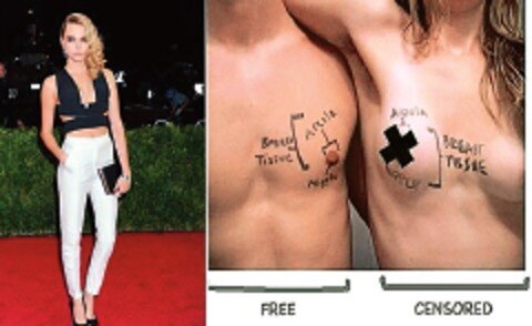 Pide libertad para el pezón femenino