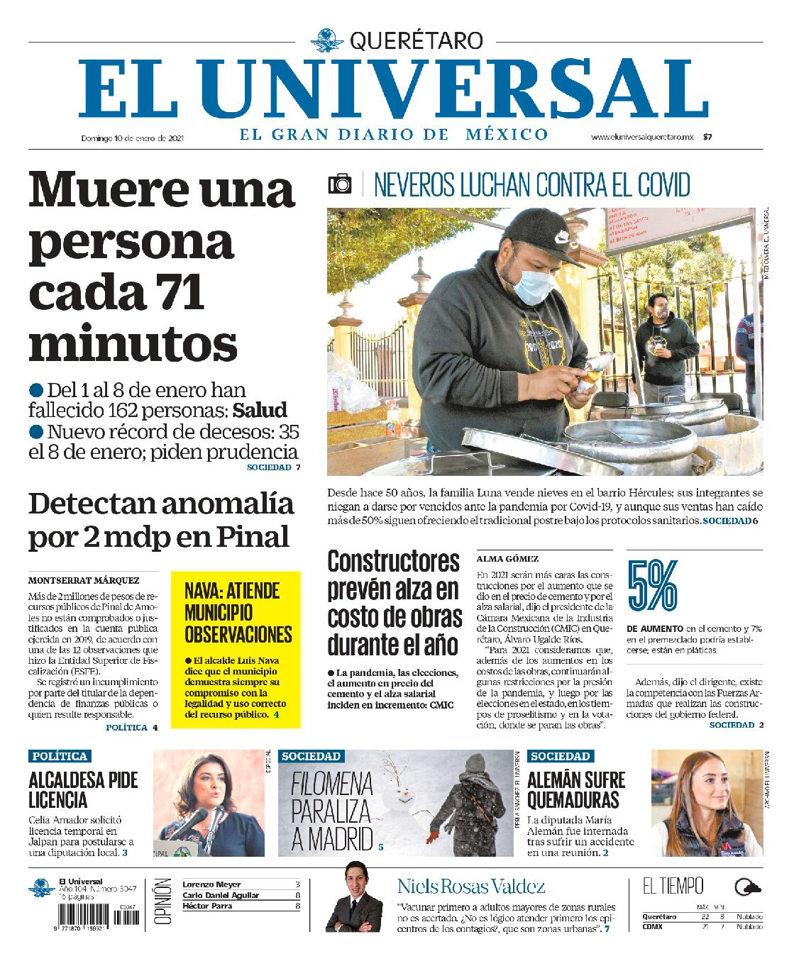 Portada 10 de enero de 2021
