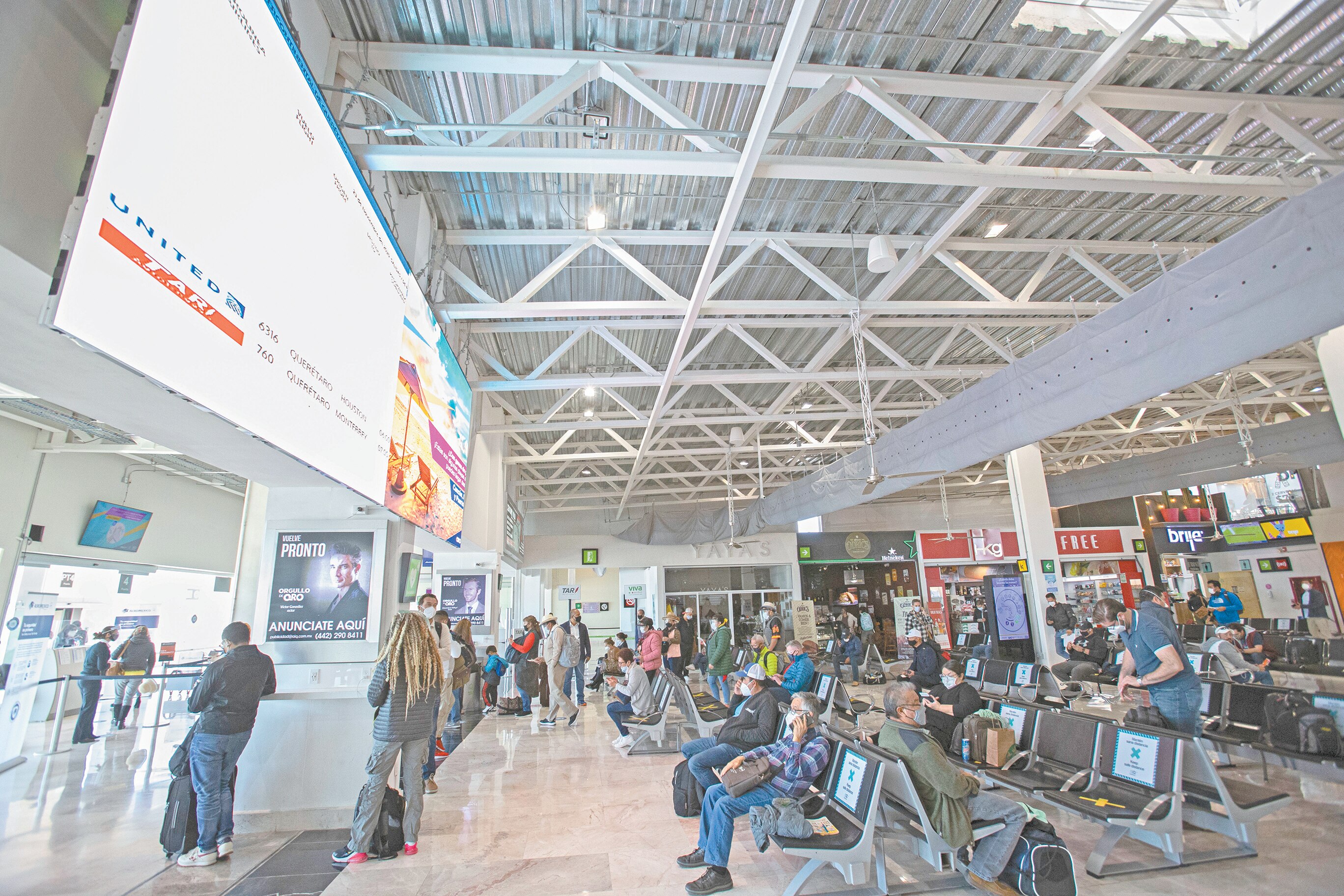 Aeropuerto de Querétaro registrará 1 millón 800 mil pasajeros, estima la Sedesu